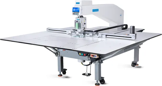 The intelligent template sewing machine with rotating head