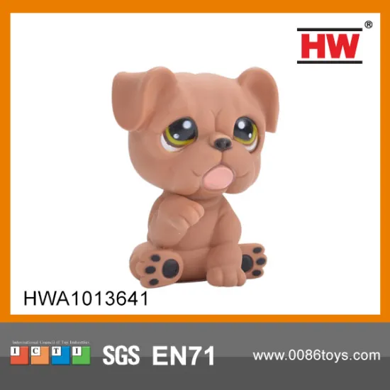 Eco-friendly Q Small Rubber Animal Toy Collection