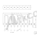 5.08 mm κεφαλίδα PIN Ενιαία σειρά ευθεία τύπου