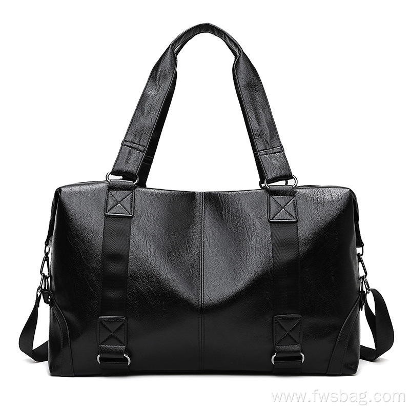Custom Fashion PU Waterproof Sports Gym Fitness Bag with Custom Logo Duffel bag Women's Large Capacity Travel bag