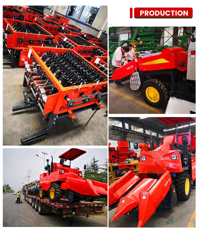 corn maize combine harvester