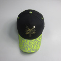 Fashion Reflective Print Baseball Cap With Metal logo