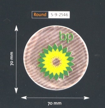 Reflective badge with customer shapes PVC free