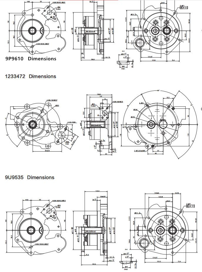 Cat pumps Dimensions-5