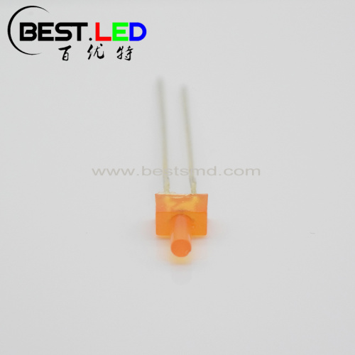 Super Bright Diffused 2mm Orange LED Nipple Shape