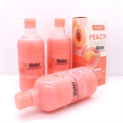TLM Custom Label Peach Cleansing Water - Makeup Remover & Moisturizer
