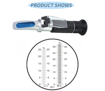 Pure Aluminium Portable Milk Test Refractometer 0-20% Brix ATC