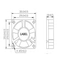 Hot Sale AGE03510 Silent Brushless Mini Cooling Fans