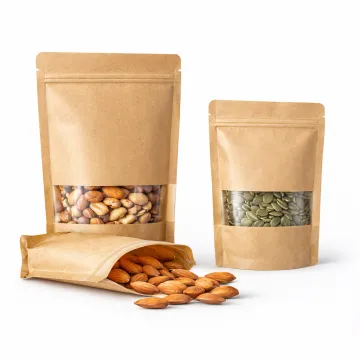 Kraft Paper Stand Up Zipper Bag