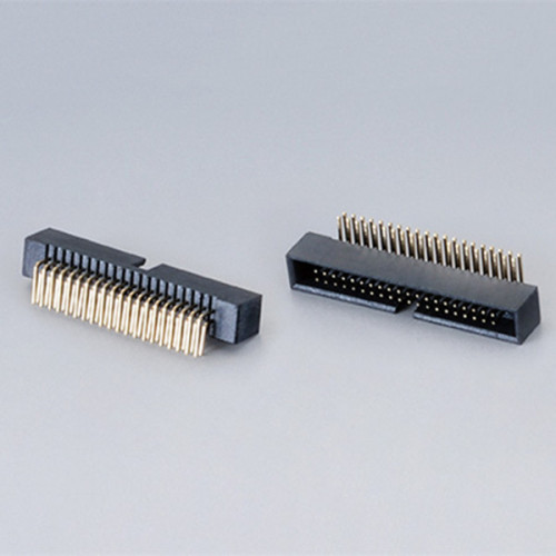 1.27Mm Pitch Right Angle Box Header Connector Right Angle Dual Row Box Header PCB Connector Factory