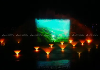 Floating Fountain with Led Lights