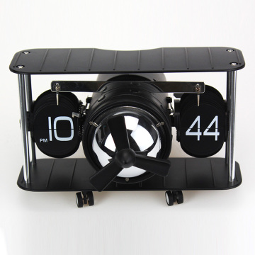 Factory Price 100% Handmade Mktime metal fighter flip clock