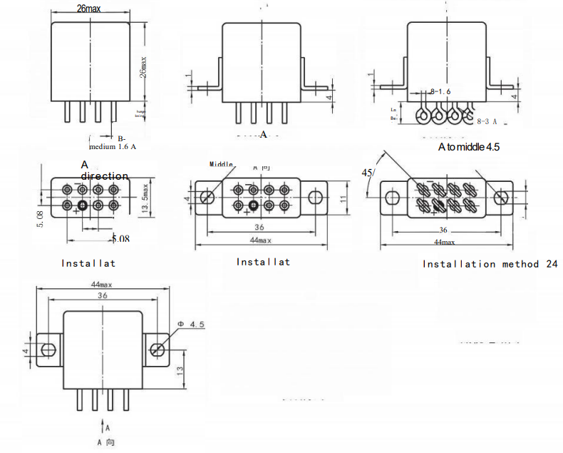 Construcția internă JQX-20M și aspectul componentelor