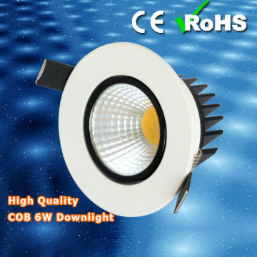 Jiangmen High lumens 6W COB down lighting for indoor use , 2 years warranty