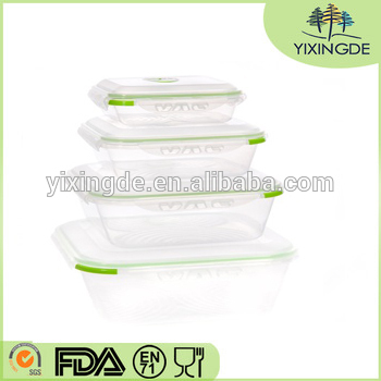 Food Storage Container/Nesting Set with Vacuum Seal and Locking Lids