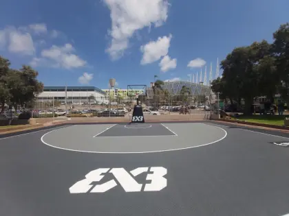 Tokyo Olympic 3x3 basketball floors