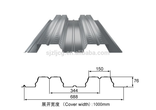 High quality fire resistant steel decking floor