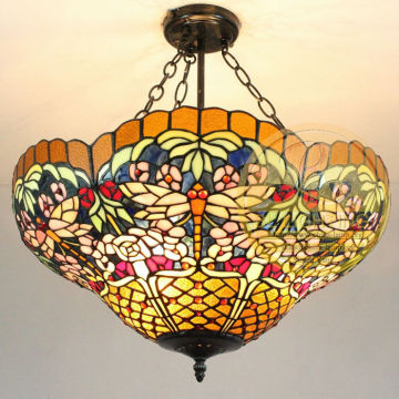 high quality tiffany pendant lamp with modern style,hanging tiffany light ,handmade pendant lamp with europe style
