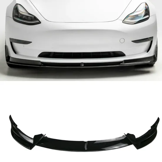 Carbon Fibre Front Lip Spoiler - Good Price Auto Parts for Tesla Model 3