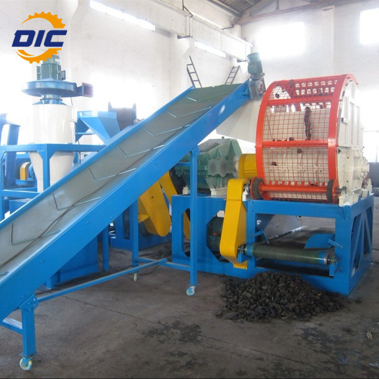 waste car truck recycling tyre shredder machine