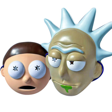 Máscara de cosplay estilo Rick e Morty 3D