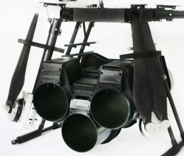 Customizable continuous launch throwing Fire fighting drone