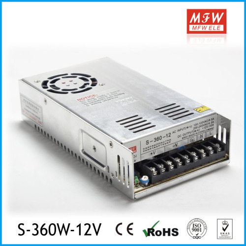 ce rohs FCC certificates S-360-12 power supply with 3years warranty