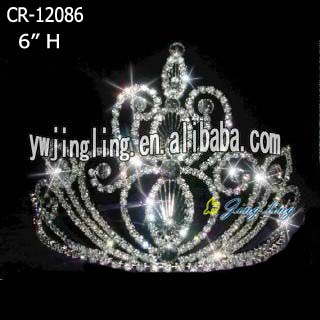 6 " Fashion Crystal Pageant Tiaras