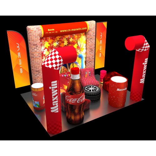 మాడ్యులర్ ఎలిమెంట్స్‌తో కస్టమ్ గాలితో కూడిన బూత్ డిజైన్