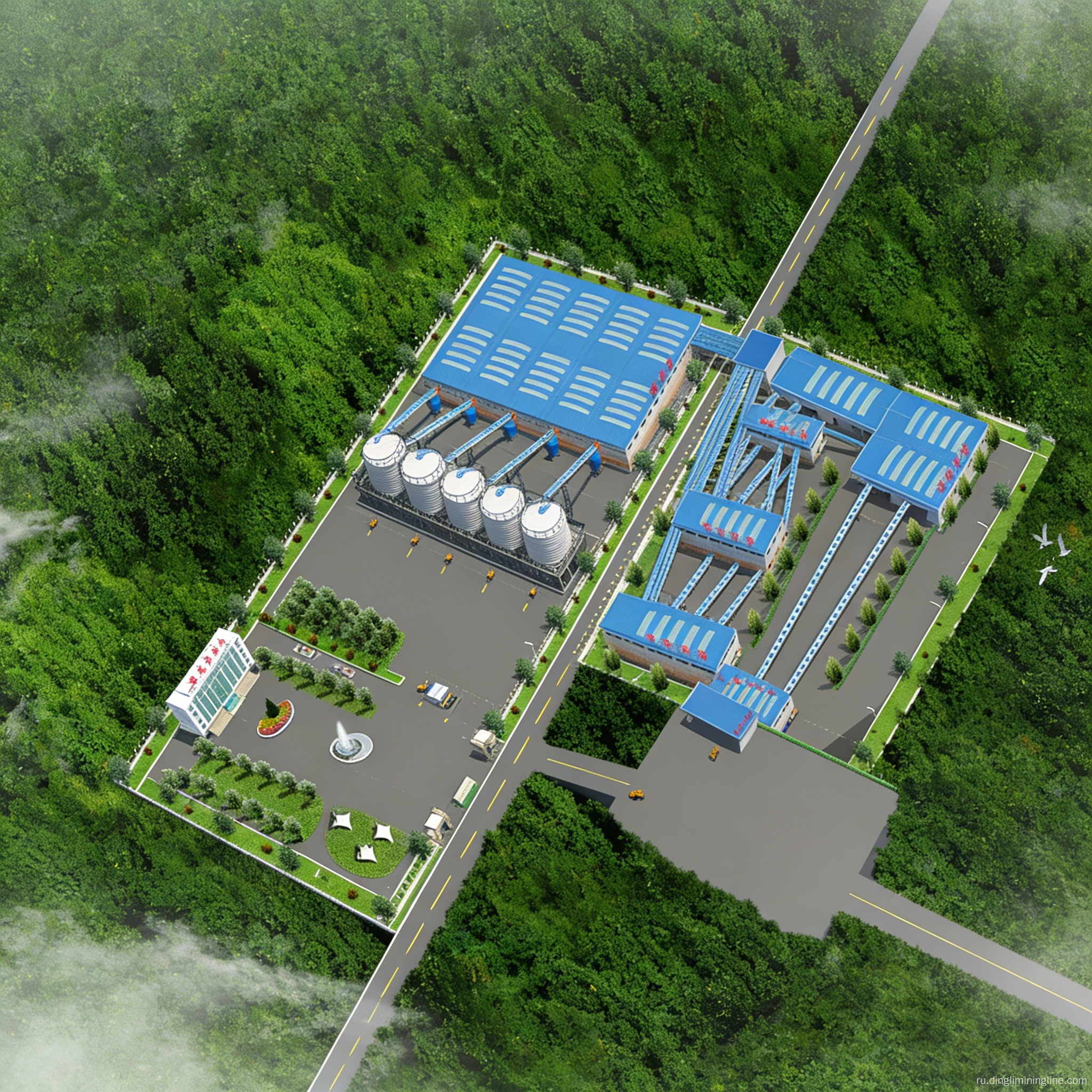 Система производства известняка 4500-5000 т/ч