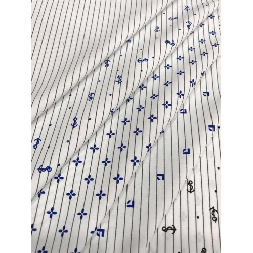 T/C Woven Yarn-dyed Stripe Printed Processing Fabric