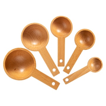 Wooden Coffee Measuring Scoop - Beech Kitchen Utensil