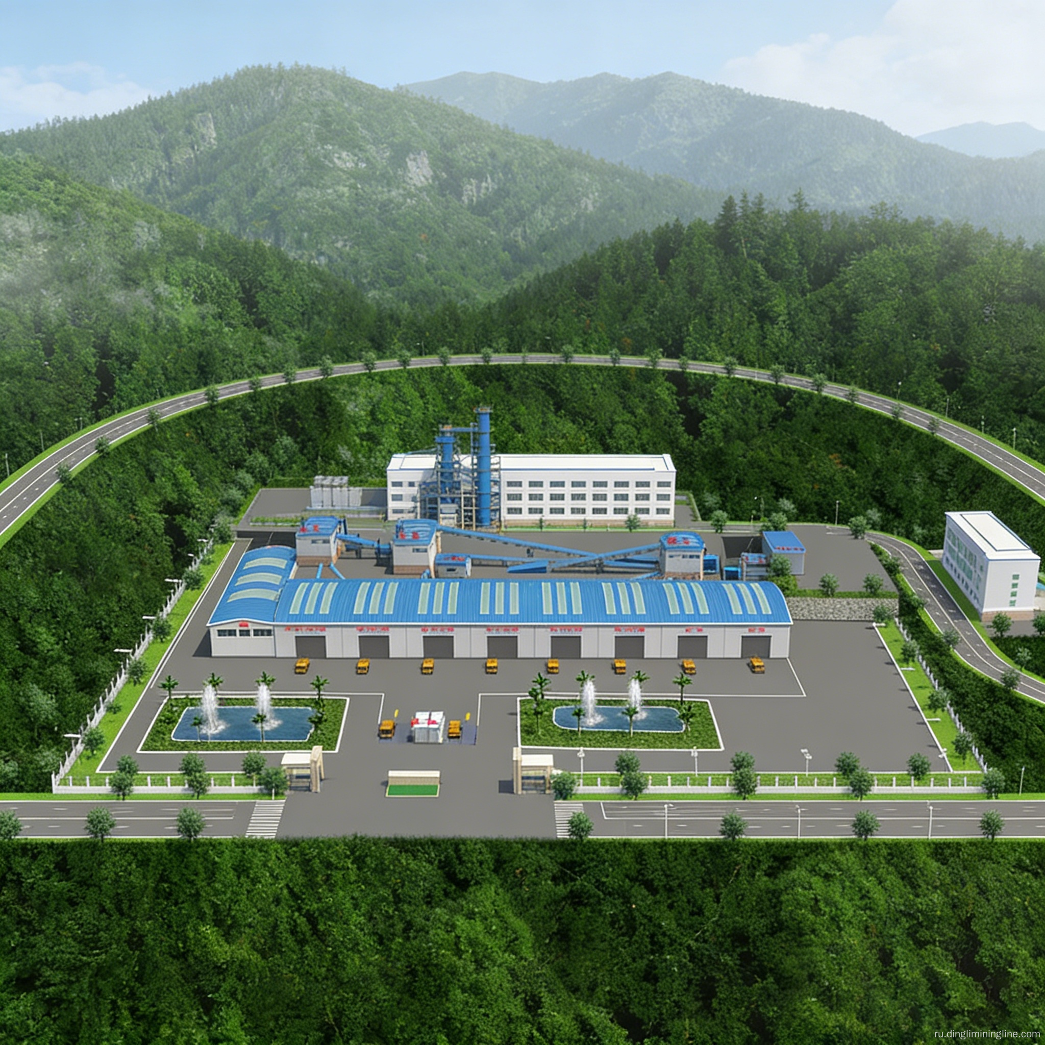 Надежная установка по производству известняка для промышленного использования