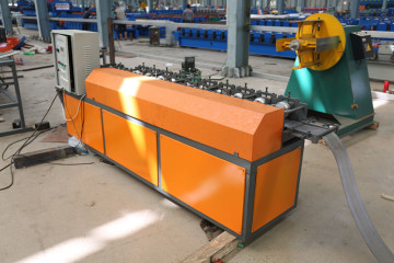 Roller slat shutter door making machine