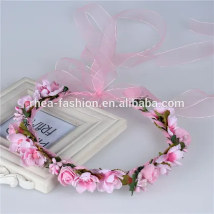 Bridal Design Hair Accessories Colorful Flower Headband,Fascinator Headband Wholesale