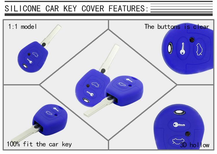 kia silicone car key case