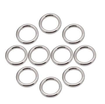 10pcs 304 Edelstahl 25 mm/1 Zoll Silber O-Ringe für die DIY-Produktion