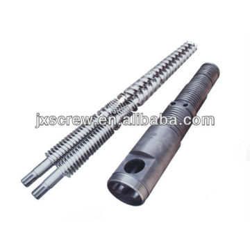 corrosion resistant conical screw barrel