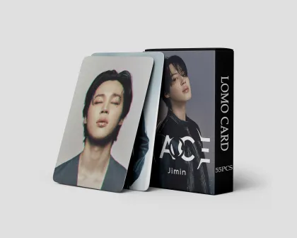 55 Pcs Jimin Photo Cards Lomo KPOP Postcards for Bangtan Boys Jimin