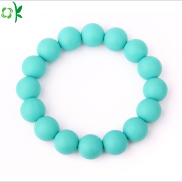 Custom Silicone Bead Bracelet/ Bead Wristband for Gift