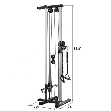 ZY Fitness Home Gym Equipment: Lat Pull Down Machine & Multifunction Wall Mount Cable Station