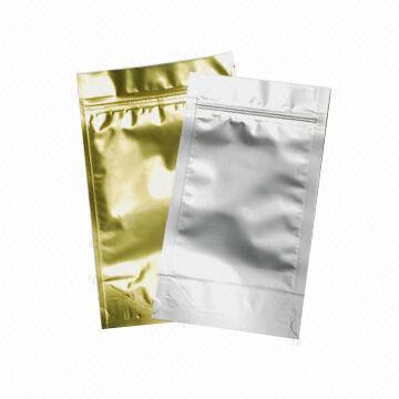 Flexible Packaging Bags, Plain Bags with Silver or Gold Finish