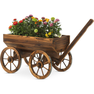 Garden Wagon Decor: Rustic Flower Pots and Planters for Indoor and Outdoor Use