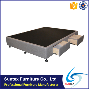 Fabric Upholstery Storage Bed Solid Wooden Bed With Drawer