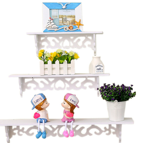 White PVC Home Decoration Display Shelf Storage Hanging