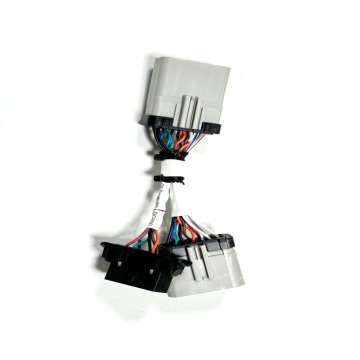 OBDII 16Pin Female Y Splitter Cable to OBD Male with 14Pin Connector, Diagnostic Adapter Harness