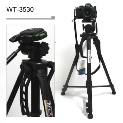 145 cm WF-3530 Aluminum Camera & Phone Tripod for Cellphones and Other Brands