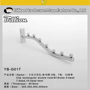 supermarket slotted hanging display hook for slot channel