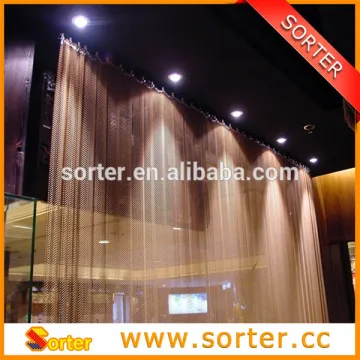 metal coil drapery curtain room divider partition