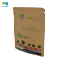 100%biodegradable corn starch 3 side seal carrier zipper bag